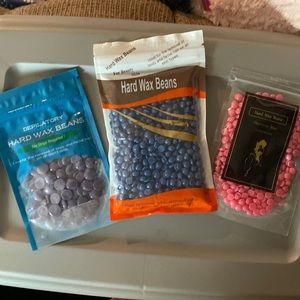 3 packs of hard wax beans